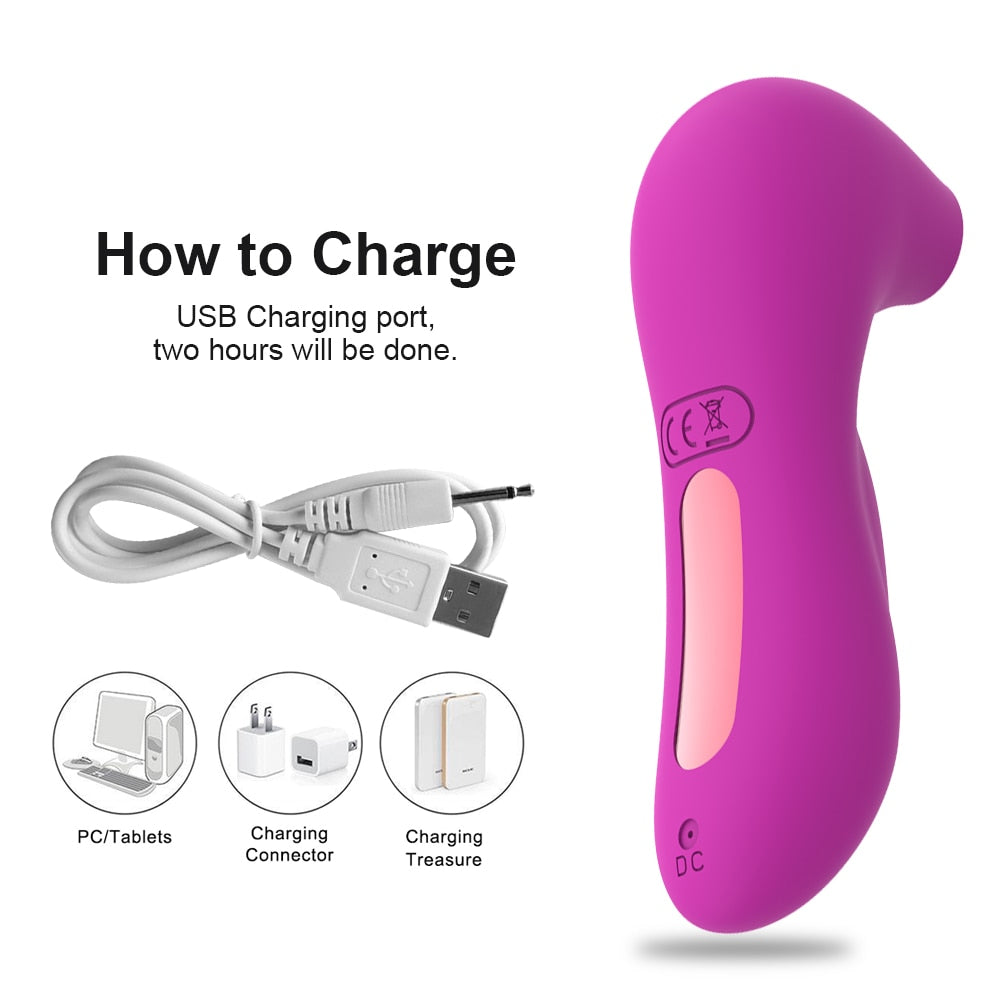 Sucking Vibrator Clit Nipple Sucker for Women men Dildo Clitoris