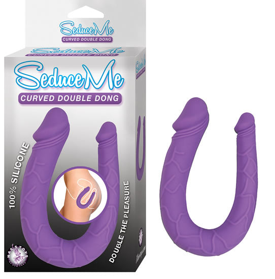 Seduce Me Curved Double Dong - Purple